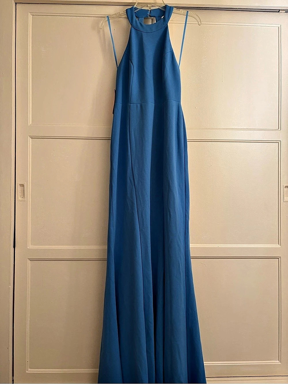 BHLDN Maxi Halter Dress in blue S